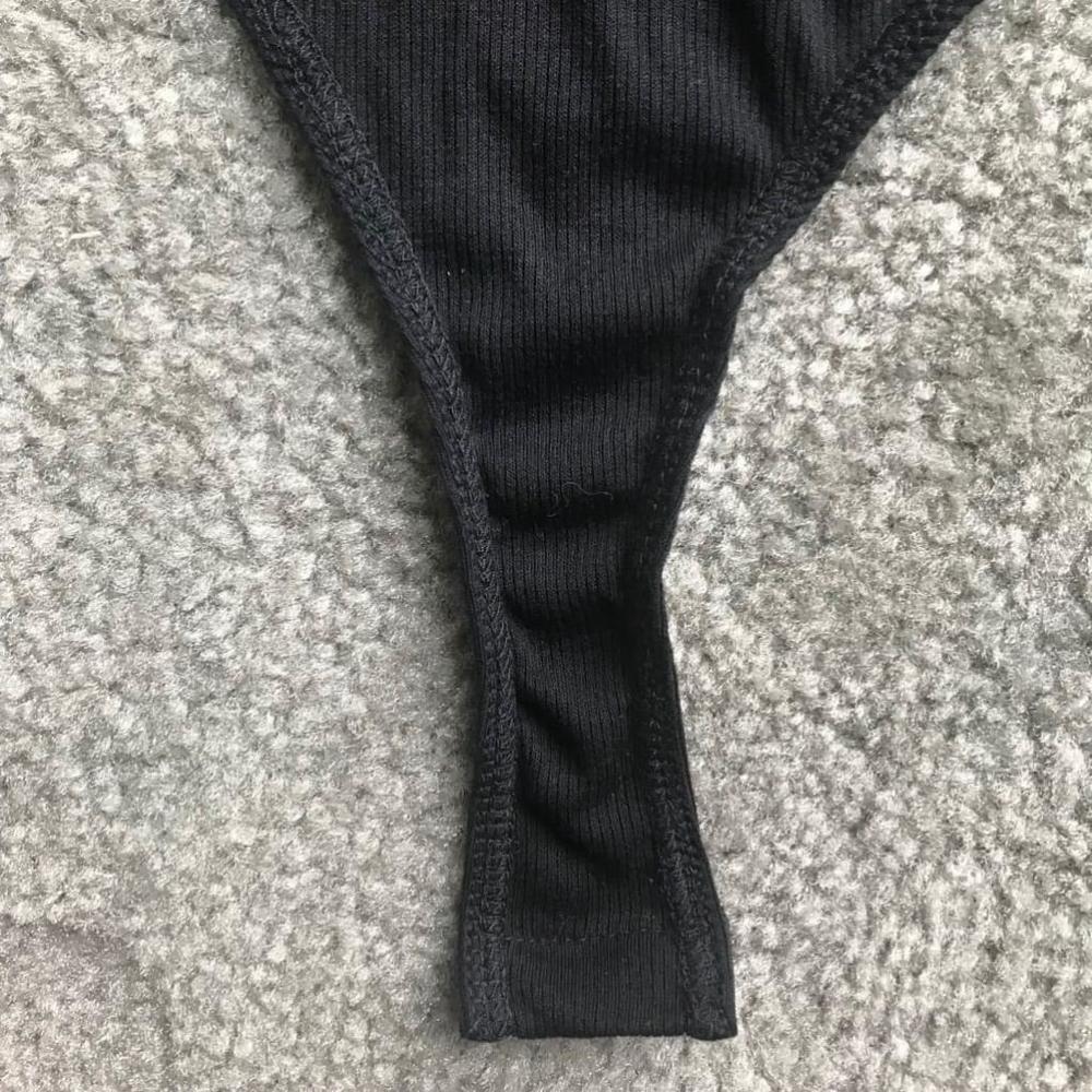 EUC Willow Womens Ribbed Black Bodysuit - Picture 3 of 6